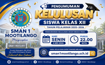 Penetapan Kelulusan Kelas XII SMAN 1 Mootilango Tahun Pelajaran 2025/2026 dan Link Pengumuman!